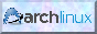 The ArchLinux logo next to the text 'arch linux' on a marble background